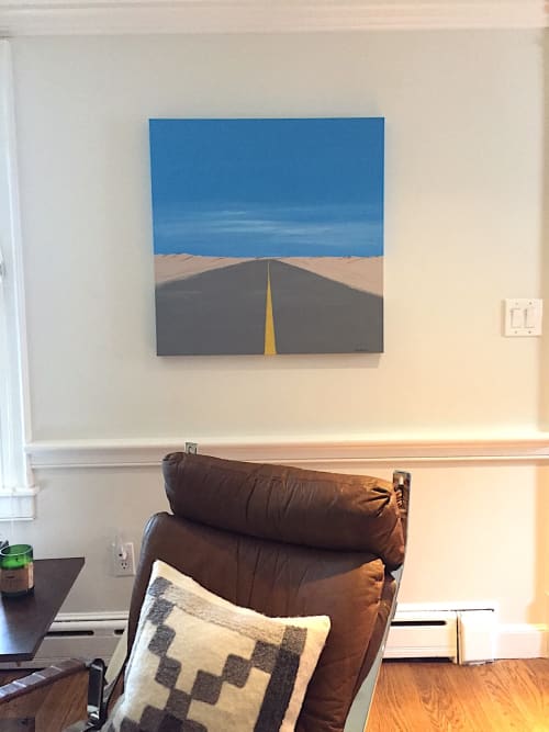 Straight to the Curve - Original | Oil And Acrylic Painting in Paintings by Paul Pedulla