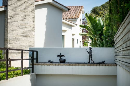 Chinese Fisherman | Public Sculptures by Anthony Smith Sculpture | Private Residence - Barcelona in Barcelona