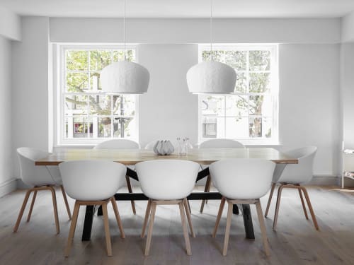 White minimalist pendant light
