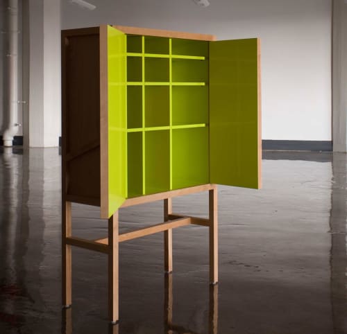 Inside-Out Credenza Lungo, Lacquer Interior