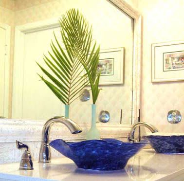 "Healing Waters~ Custom Glass Sink | Water Fixtures by White Elk's Visions in Glass - Glass Artisan, Marty White Elk Holmes & COO, Jo Pierce