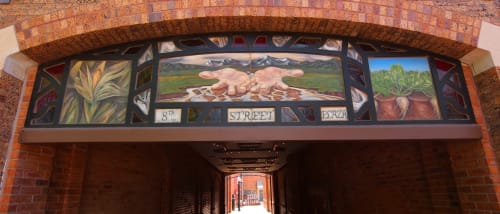 Downtown Greeley Archway Mural | Public Art by Frank Garza