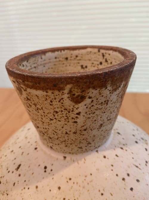 handmade pedestal bowl, unique centerpiece or fruit bowl | Decorative Objects by cursive m ceramics