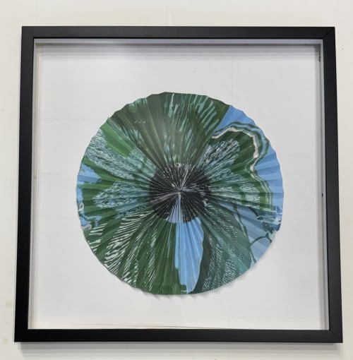 On Deck - Pleated Tale series, paper sculpture | Mixed Media by Ellen Schiffman