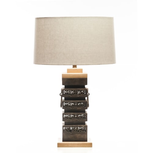Verdigris Bronze Cleo Table Lamp | Lamps by Lawrence & Scott