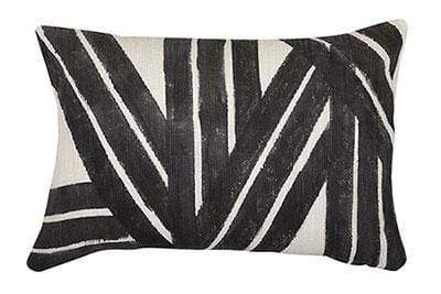 Stripe Sky Cushion, Black | Pillows by Casa Amarosa