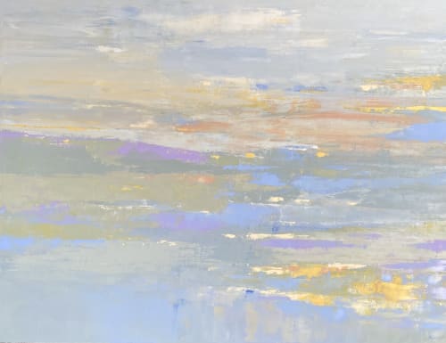 Toward The Horizon, oil on canvas, arts in healthcare | Paintings by Donna Bruni | Hennepin Healthcare Clinic & Specialty Center in Minneapolis