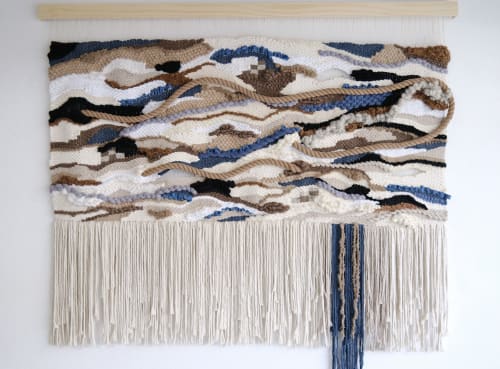 Large Scale Blue Weaving
