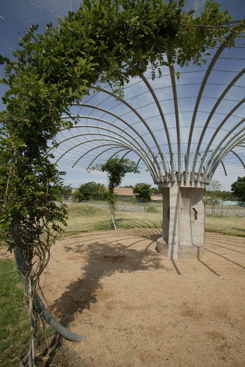 Hourglass Seating Arbor by Philippe Klinefelter seen at Govalle Austin