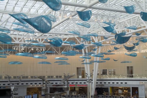 JetStream | Public Sculptures by Talley Fisher | Indianapolis International Airport in Indianapolis