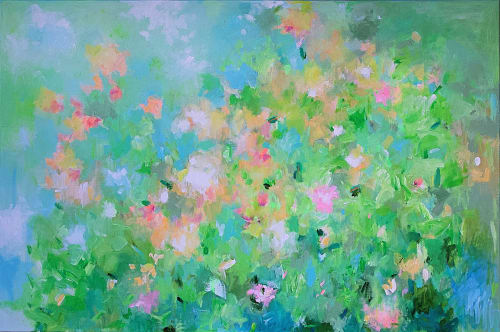 Soft Rising | Oil And Acrylic Painting in Paintings by Art by Geesien Postema