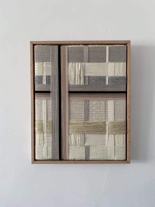 Woven Wall Art Frame -Masonry 001 | Wall Sculpture in Wall Hangings by Anita Meades