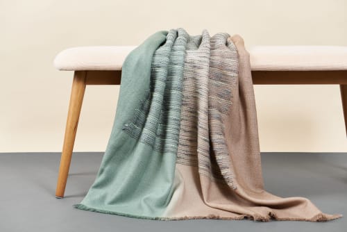 Salvia Merino Queen Size Bedspread | Linens & Bedding by Studio Variously