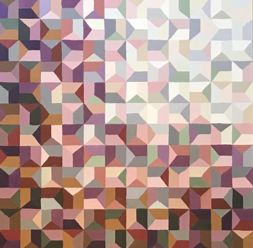 Labyrinth Spring | Oil And Acrylic Painting in Paintings by Marina Astakhova