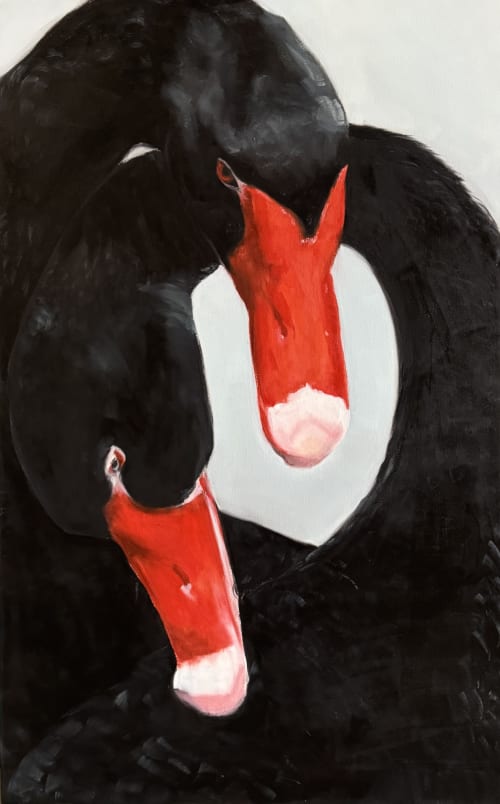 In Quiet Company | Oil And Acrylic Painting in Paintings by Amanda Gough Fine Art