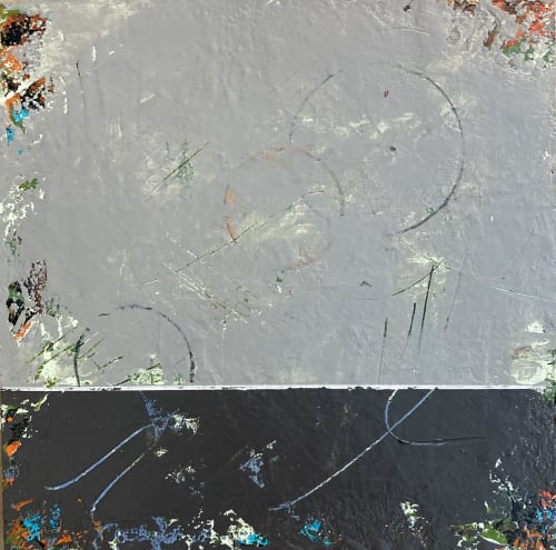 Gray Palette Study #1 8x8 original on wood panel unframed | Oil And Acrylic Painting in Paintings by JD Logan Fine Art