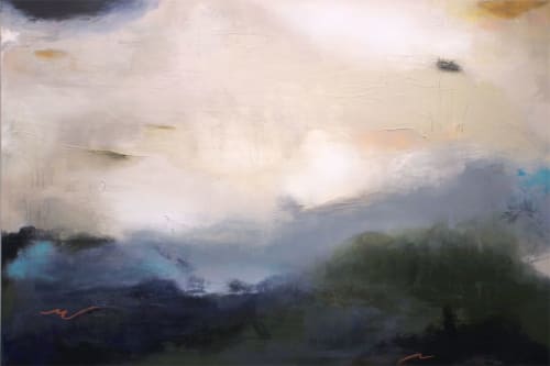 The Tempest | Oil And Acrylic Painting in Paintings by Rae Broyles Abstract Mixed Media | Asbury Methodist Village in Gaithersburg