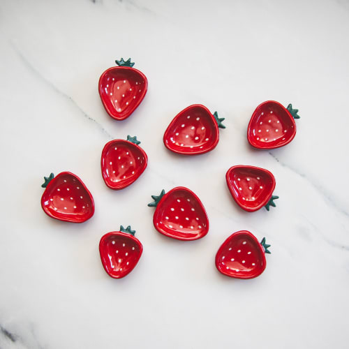 Strawberry Ring Dishes | Decorative Objects by Melike Carr