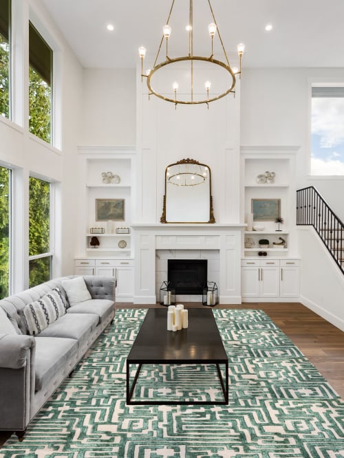 Theseus Maze Hand-Tufted Area Rug