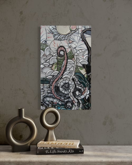 Tendrils Mosaic | Art & Wall Decor by Gila Mosaics Studio