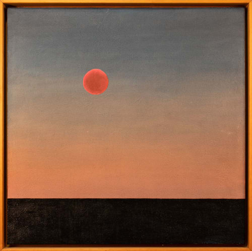 Horizons of Heaven #4 (Sun on Dusk Horizon) | Paintings by Andrew Martin Miller