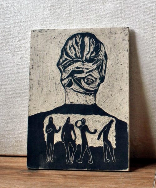 White Ceramic Tile Wall Hanging Tile | Wall Hangings by ShellyClayspot