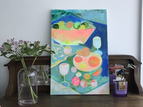 Wine and Citrus | Paintings by Nicole Aimee Durocher