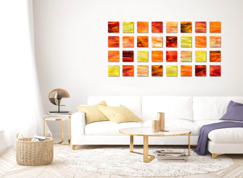 "Dawn" Glass Wall Art Sculpture | Wall Sculpture in Wall Hangings by Karo Studios