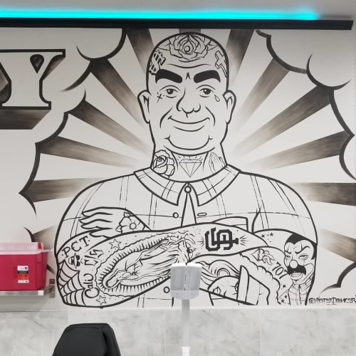 Indoor Mural | Murals by Miguel Bounce Perez | Philthy Clean Tattoo in Fairfield