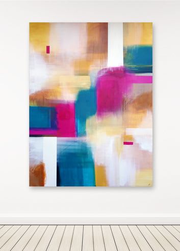 "XL Abstract" - Painting | Paintings by Hallie Hamilton Art