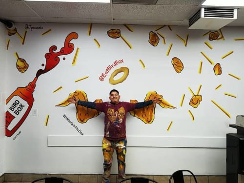 Interactive mural | Murals by Juan Pablo Reyes | Bird Box in Los Angeles