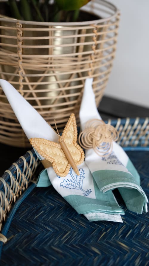 Handmade Bamboo Butterfly Napkin Ring