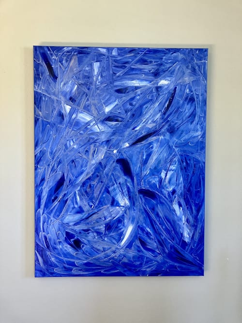 Concerto in Blue | Oil And Acrylic Painting in Paintings by Lino Laure