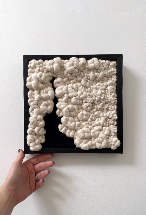 Woven wall art frame (Cave 001) | Wall Hangings by Elle Collins
