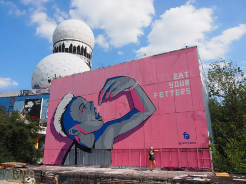 Painted Mural | Street Murals by Fabifa | Teufelsberg in Berlin