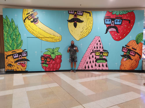 Fresh Food Mural at Westfield Eastgardens | Murals by Mulga | Westfield Eastgardens in Eastgardens