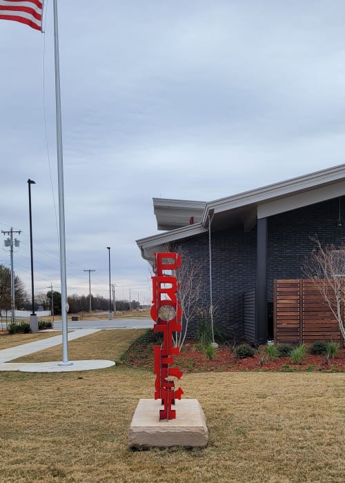 Protect by Joe Norman, NSG | Public Sculptures by JK Designs and the National Sculptors' Guild | Tulsa Fire station 33 in Tulsa
