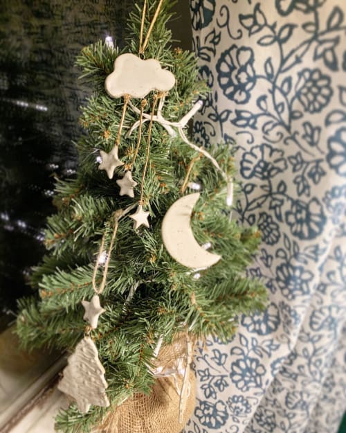 Ornaments | Art & Wall Decor by Ellie McKinney Ceramics | Private Residence in Columbus