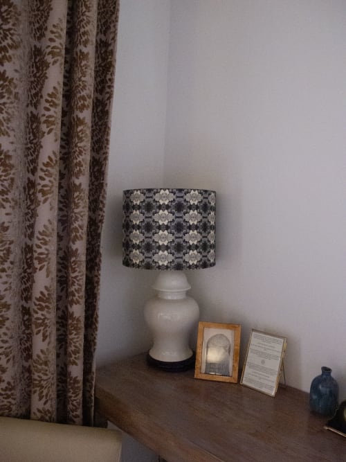 Luscius Grape Damask Lampshade | Lamps by Ri Anderson | Casa Delphine Hotel Boutique in San Miguel de Allende
