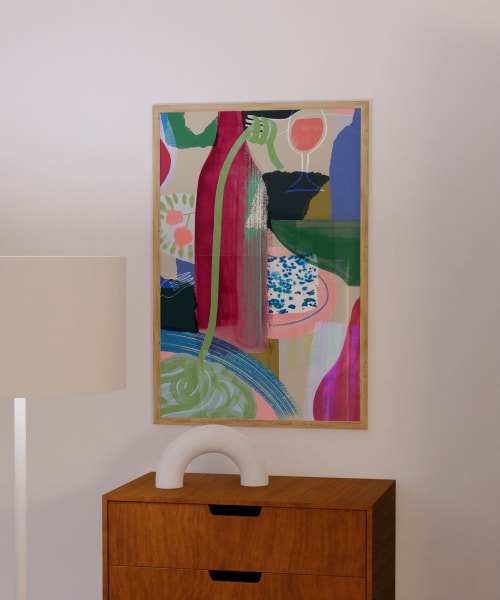 Dinner Party Giclée Print | Prints by Lucy Sherston