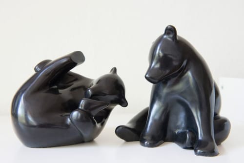 Bear Playing | Sculptures by Ninon Art