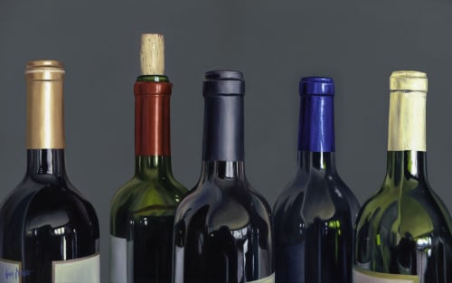 'Put A Cork In It' Print on Aluminum | Prints in Paintings by Jenny Stewart's Fine Art
