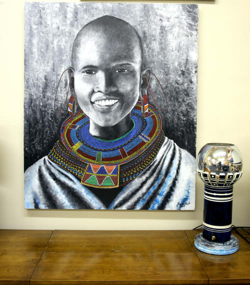 Beauty in the beads | Paintings by Mwenye painter | Private Residence in Worcester