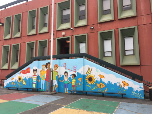 Be A Friend | Murals by Ursula Xanthe Young | Alamo Elementary School in San Francisco