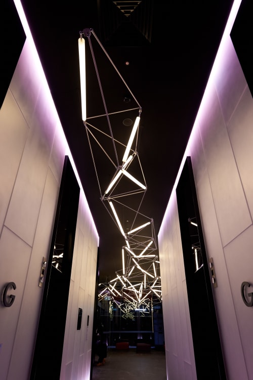 Geode | Chandeliers by JAN FLOOK | Melbourne School Of Classical Dance in Fitzroy