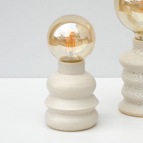 Zig Zag Ceramic Table Lamp | Lamps by niho Ceramics