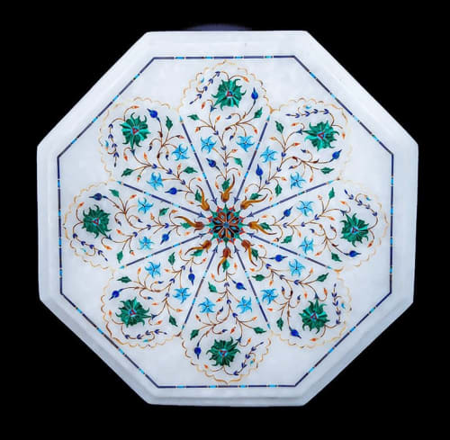 white marble table, coffee table, end table, tabletop | Tables by Innovative Home Decors