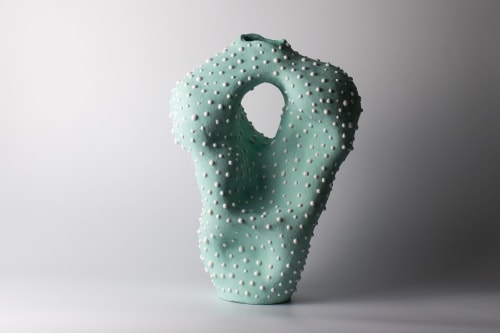 sun-drenched coastlines | sculptural vessel | Vase in Vases & Vessels by Ashley Perez