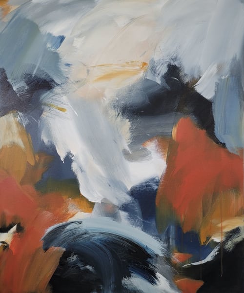 Unmasked 1 | 36"x30" | Oil And Acrylic Painting in Paintings by Marianne H Nielsen Art