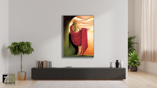 "THE OFFERING", Original Oil on Canvas | Paintings by Noel S
